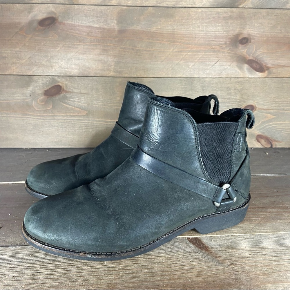 Teva De La Vina Dos Womens Size Shoes Black Leather Waterproof